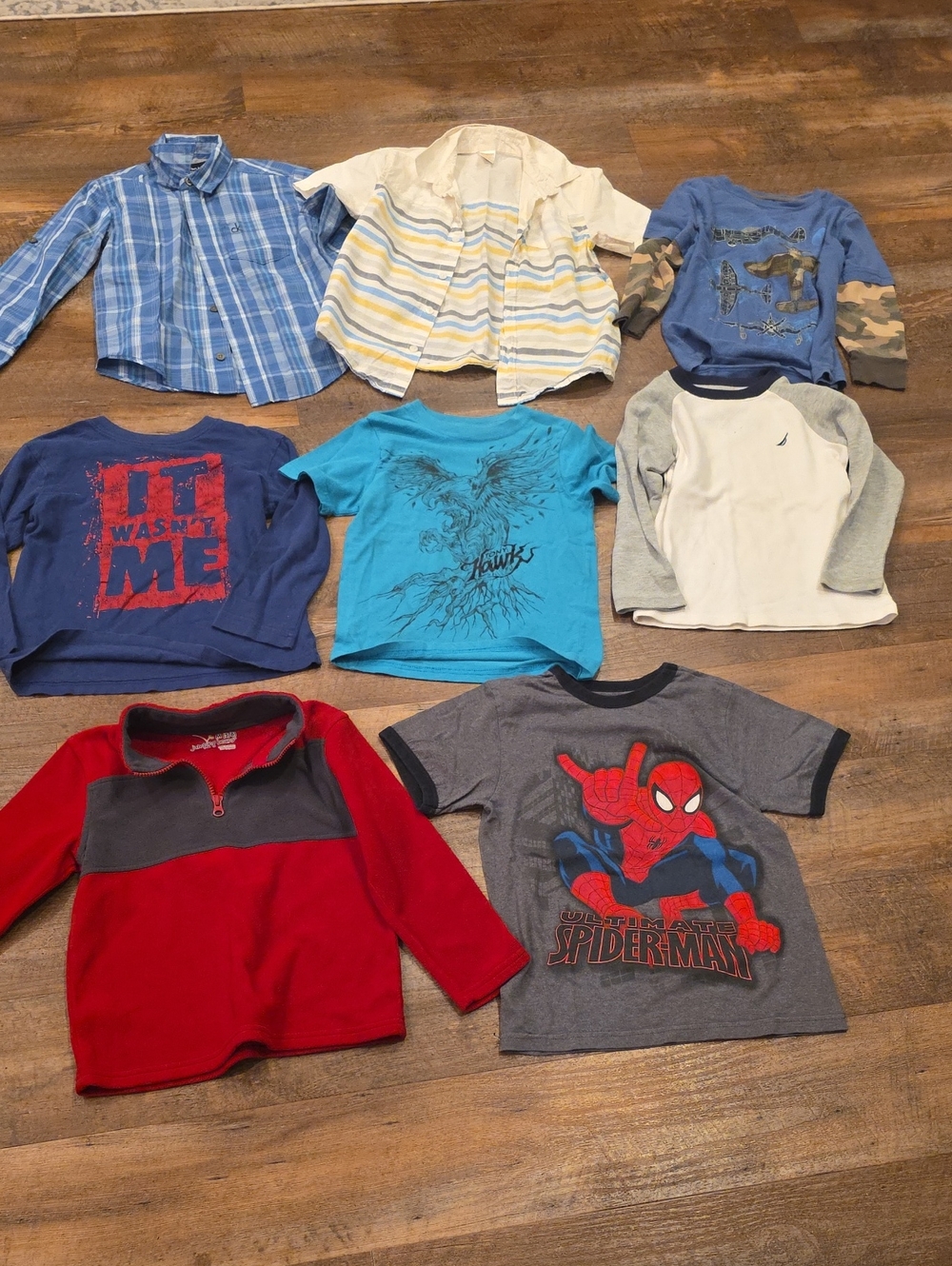 Boys Lot Of Shirts Short Sleeve And Long Sleeve Size 5/6
